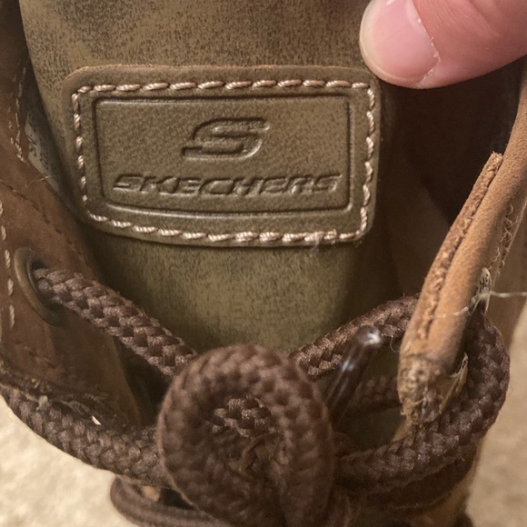 Vintage Y2K Skechers Leather Mid-Calf Lace Up Combat Boots Brown Women’s 7.5 - Picture 8 of 12